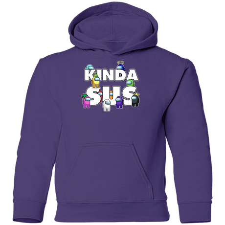 Sweatshirts Purple / YS Among us Kinda Sus Youth Hoodie