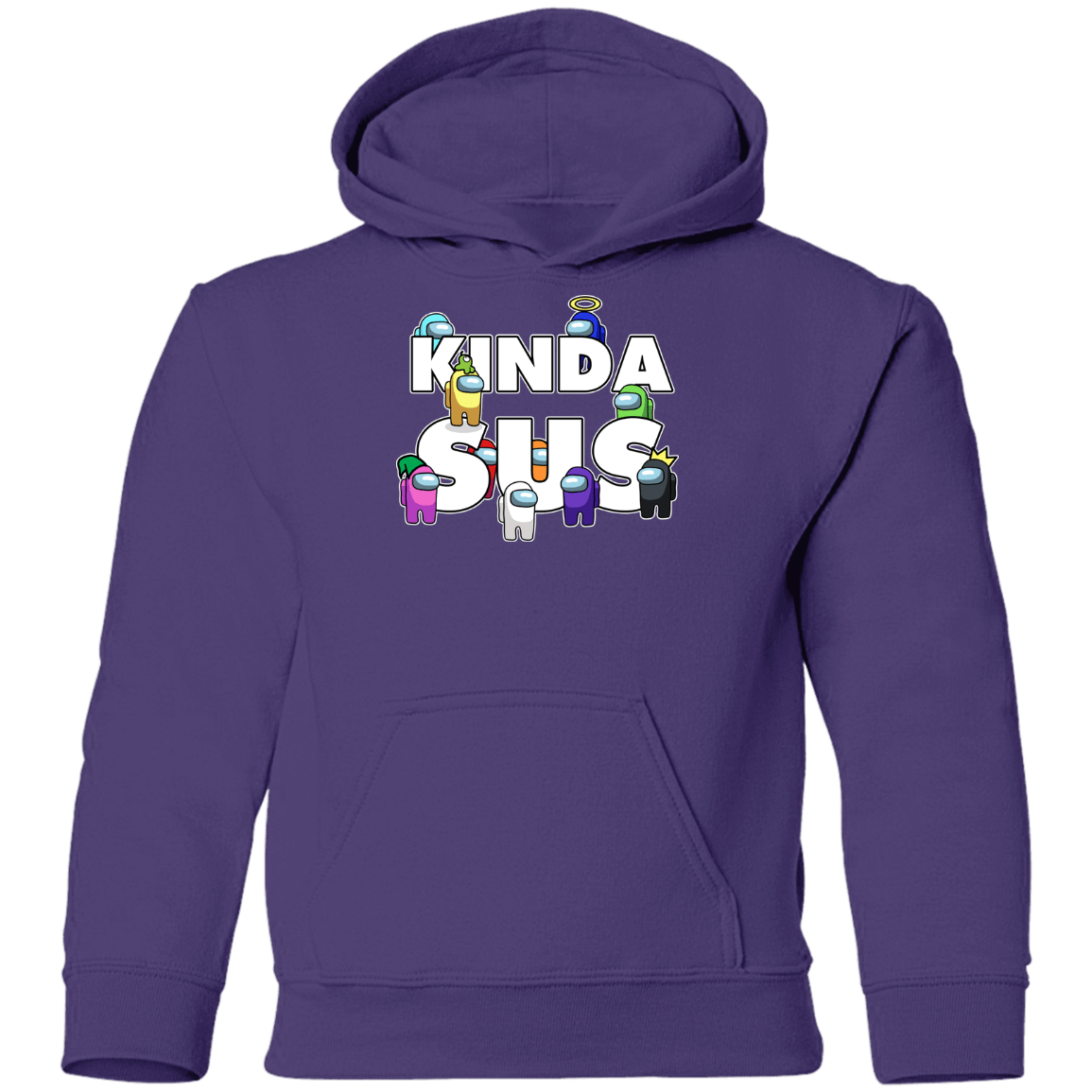 Sweatshirts Purple / YS Among us Kinda Sus Youth Hoodie