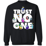 Sweatshirts Black / S Among Us Trust No One Crewneck Sweatshirt