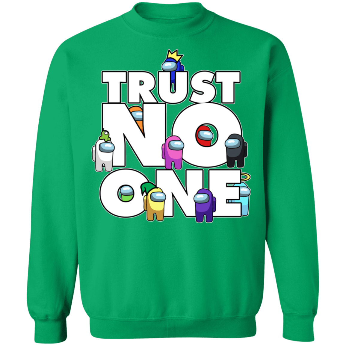 Sweatshirts Irish Green / S Among Us Trust No One Crewneck Sweatshirt