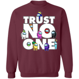 Sweatshirts Maroon / S Among Us Trust No One Crewneck Sweatshirt