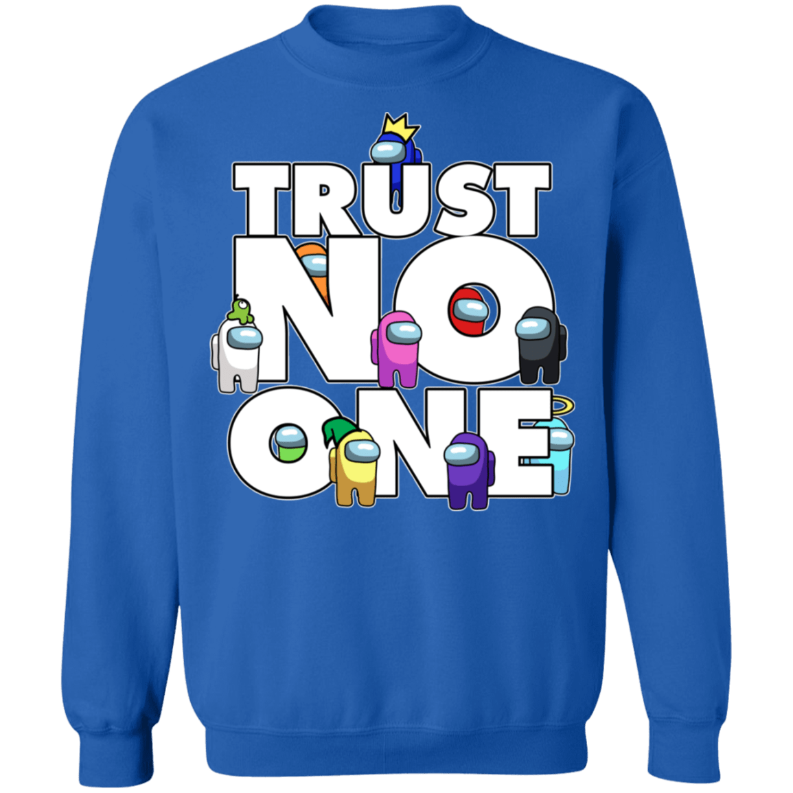 Sweatshirts Royal / S Among Us Trust No One Crewneck Sweatshirt