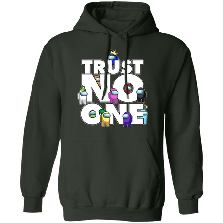 Sweatshirts Forest Green / S Among Us Trust No One Pullover Hoodie
