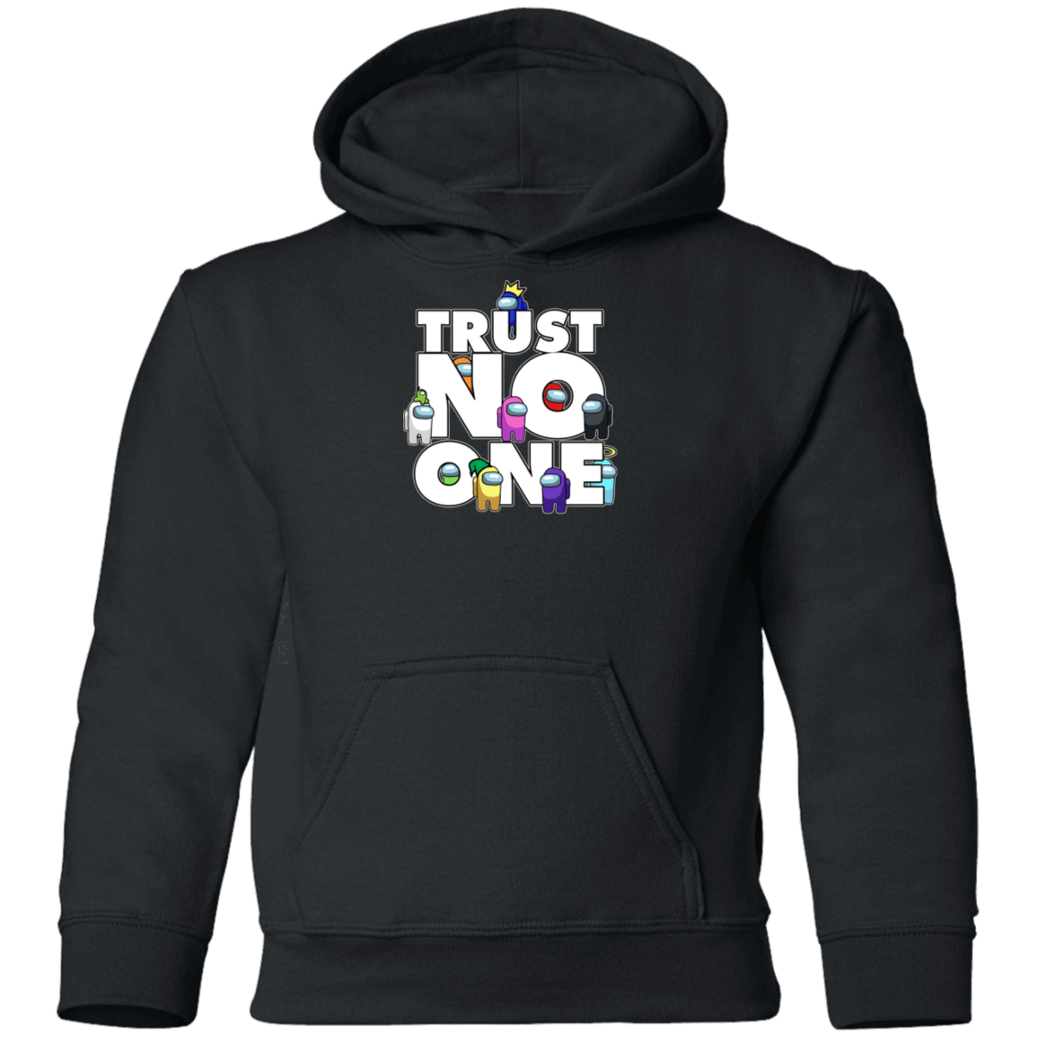 Sweatshirts Black / YS Among Us Trust No One Youth Hoodie