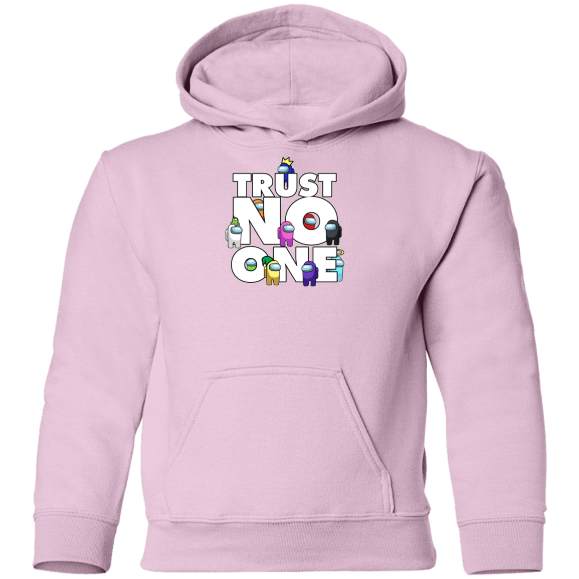 Sweatshirts Light Pink / YS Among Us Trust No One Youth Hoodie