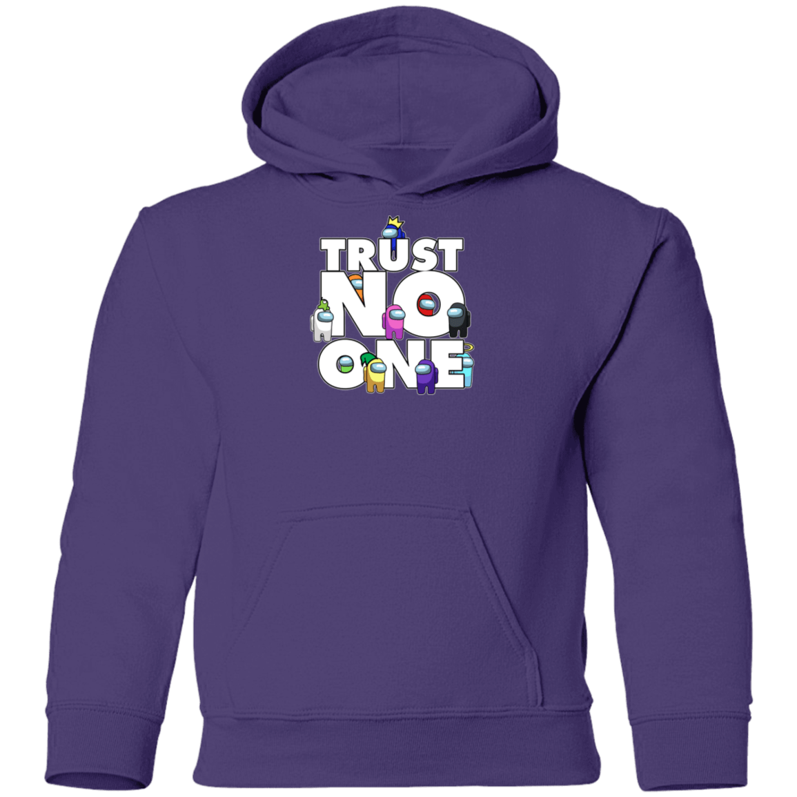 Sweatshirts Purple / YS Among Us Trust No One Youth Hoodie