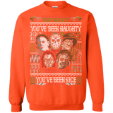 Sweatshirts Orange / Small An Ugly Slasher Sweater Crewneck Sweatshirt