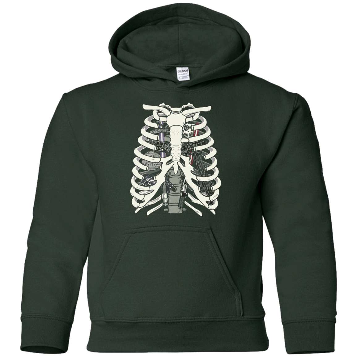 Sweatshirts Forest Green / YS Anatomy of a Galaxy Far Away Youth Hoodie