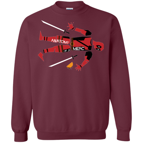 Sweatshirts Maroon / Small Anatomy of A Merc Crewneck Sweatshirt