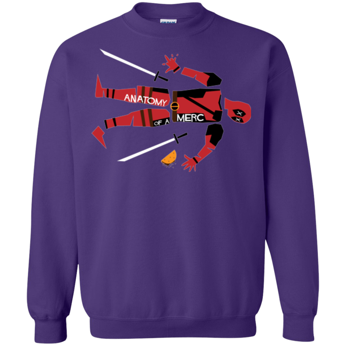 Sweatshirts Purple / Small Anatomy of A Merc Crewneck Sweatshirt