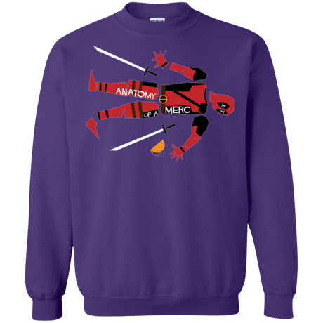 Sweatshirts Purple / Small Anatomy of A Merc Crewneck Sweatshirt