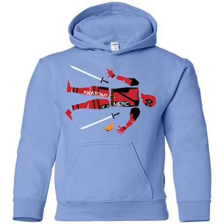 Sweatshirts Carolina Blue / YS Anatomy of A Merc Youth Hoodie