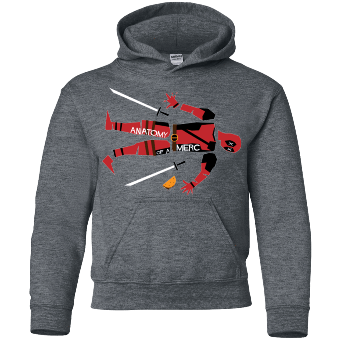 Sweatshirts Dark Heather / YS Anatomy of A Merc Youth Hoodie
