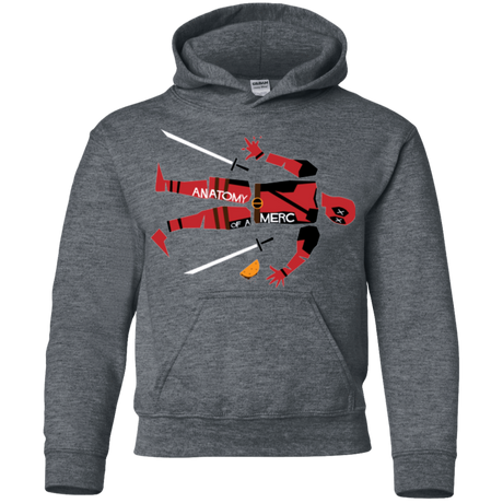 Sweatshirts Dark Heather / YS Anatomy of A Merc Youth Hoodie