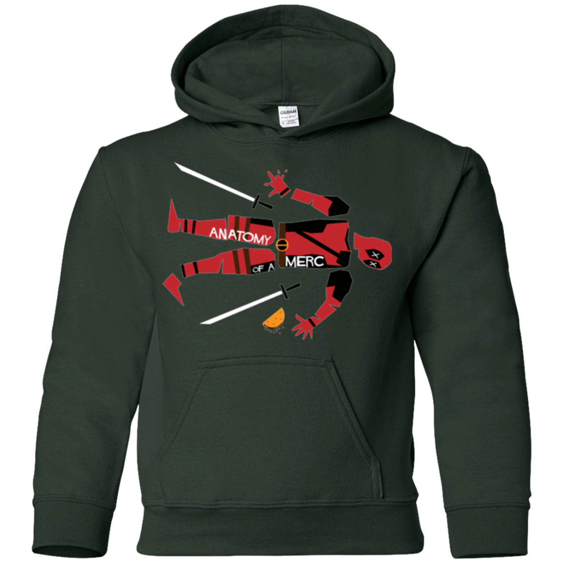 Sweatshirts Forest Green / YS Anatomy of A Merc Youth Hoodie