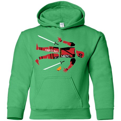Sweatshirts Irish Green / YS Anatomy of A Merc Youth Hoodie
