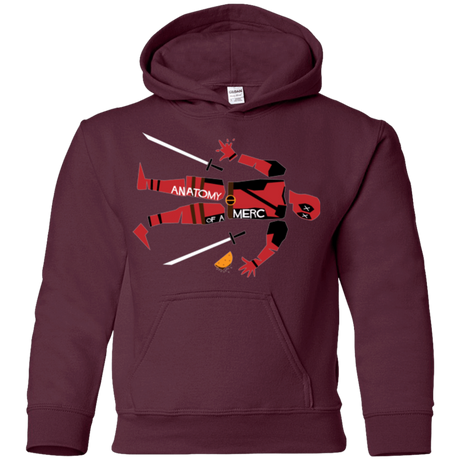 Sweatshirts Maroon / YS Anatomy of A Merc Youth Hoodie