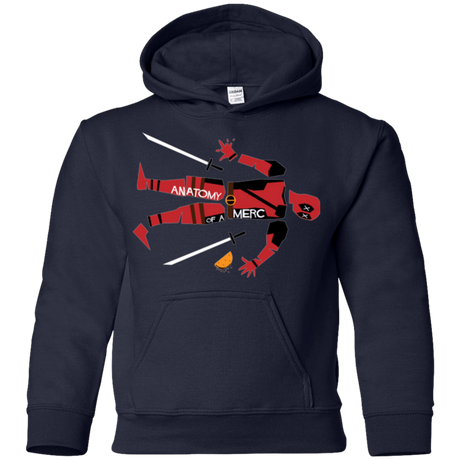 Sweatshirts Navy / YS Anatomy of A Merc Youth Hoodie