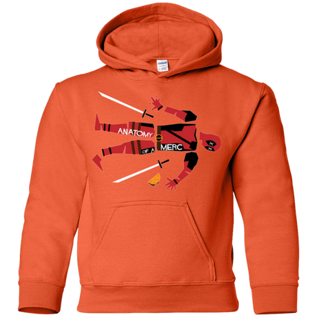 Sweatshirts Orange / YS Anatomy of A Merc Youth Hoodie