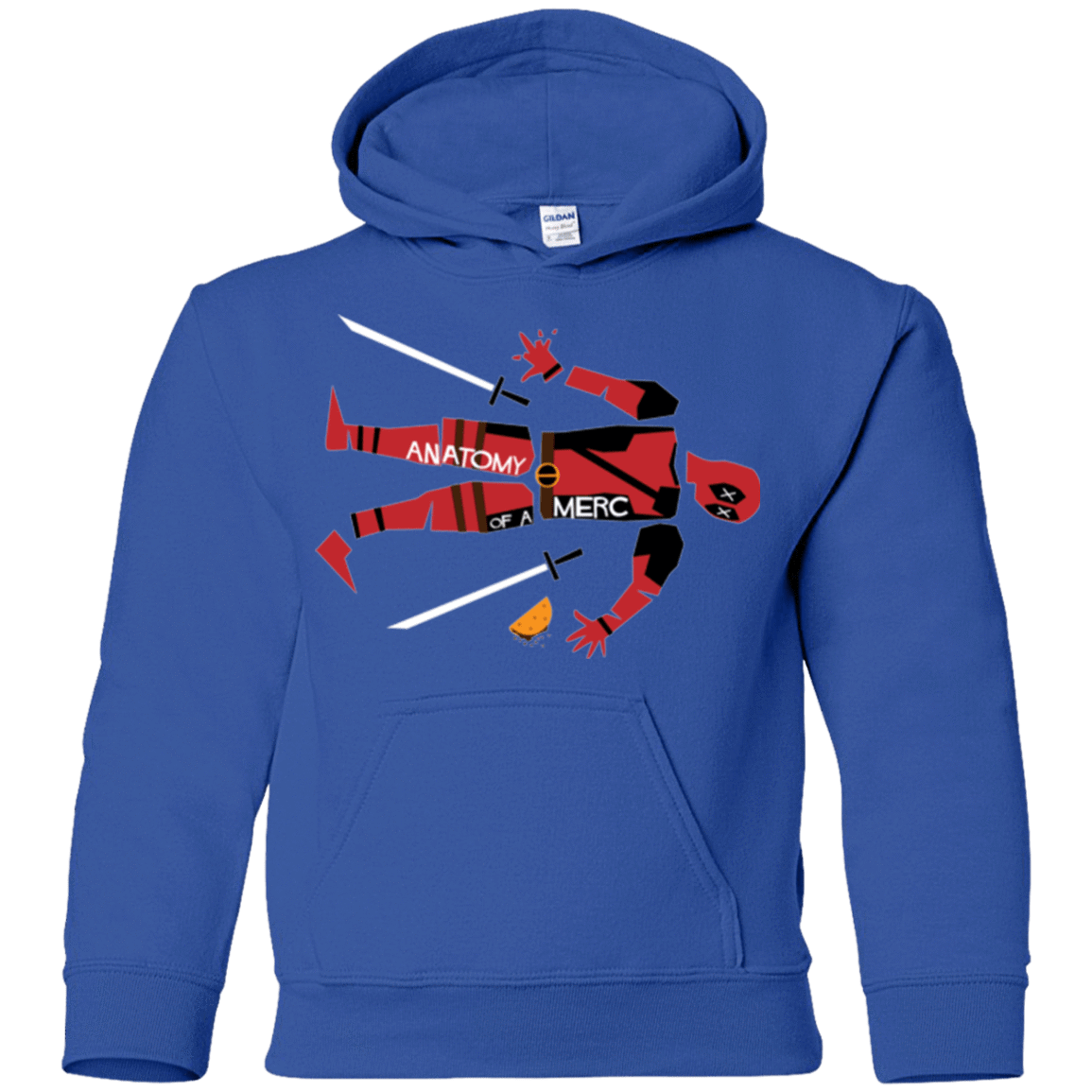 Sweatshirts Royal / YS Anatomy of A Merc Youth Hoodie