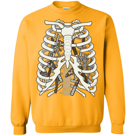 Sweatshirts Gold / Small Anatomy of a Ninja Turtle Crewneck Sweatshirt