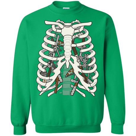 Sweatshirts Irish Green / Small Anatomy of a Ninja Turtle Crewneck Sweatshirt