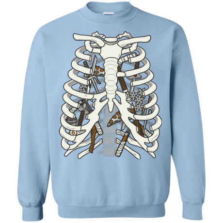 Sweatshirts Light Blue / Small Anatomy of a Ninja Turtle Crewneck Sweatshirt