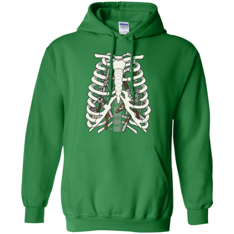 Sweatshirts Irish Green / Small Anatomy of a Ninja Turtle Pullover Hoodie