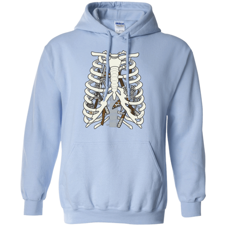 Sweatshirts Light Blue / Small Anatomy of a Ninja Turtle Pullover Hoodie