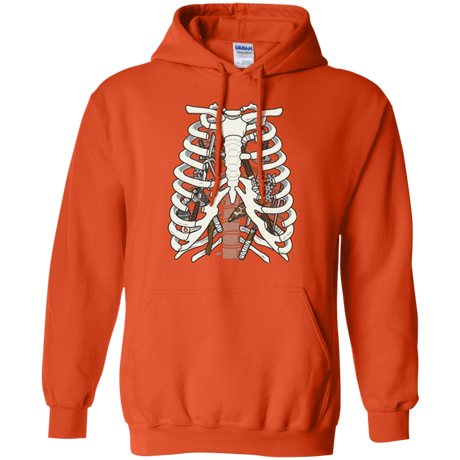 Sweatshirts Orange / Small Anatomy of a Ninja Turtle Pullover Hoodie