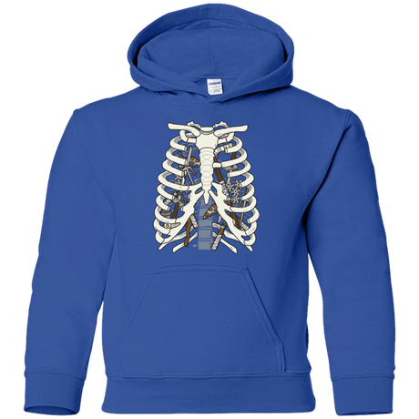 Sweatshirts Royal / YS Anatomy of a Ninja Turtle Youth Hoodie