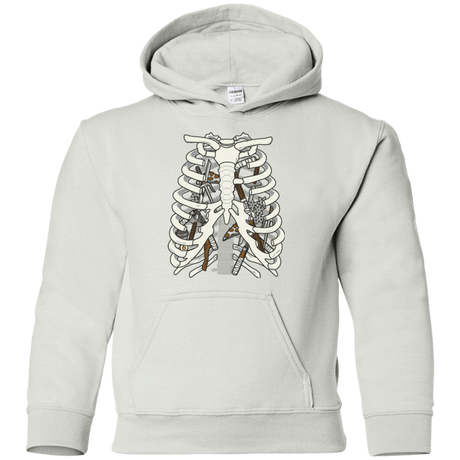 Sweatshirts White / YS Anatomy of a Ninja Turtle Youth Hoodie