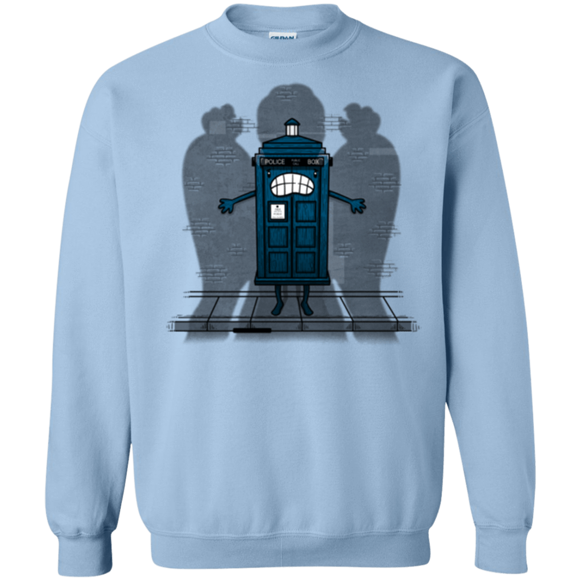 Sweatshirts Light Blue / Small Angels Are Here Crewneck Sweatshirt