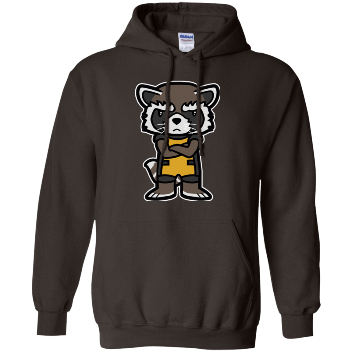 Sweatshirts Dark Chocolate / Small Angry Racoon Pullover Hoodie