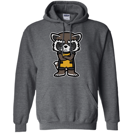 Sweatshirts Dark Heather / Small Angry Racoon Pullover Hoodie