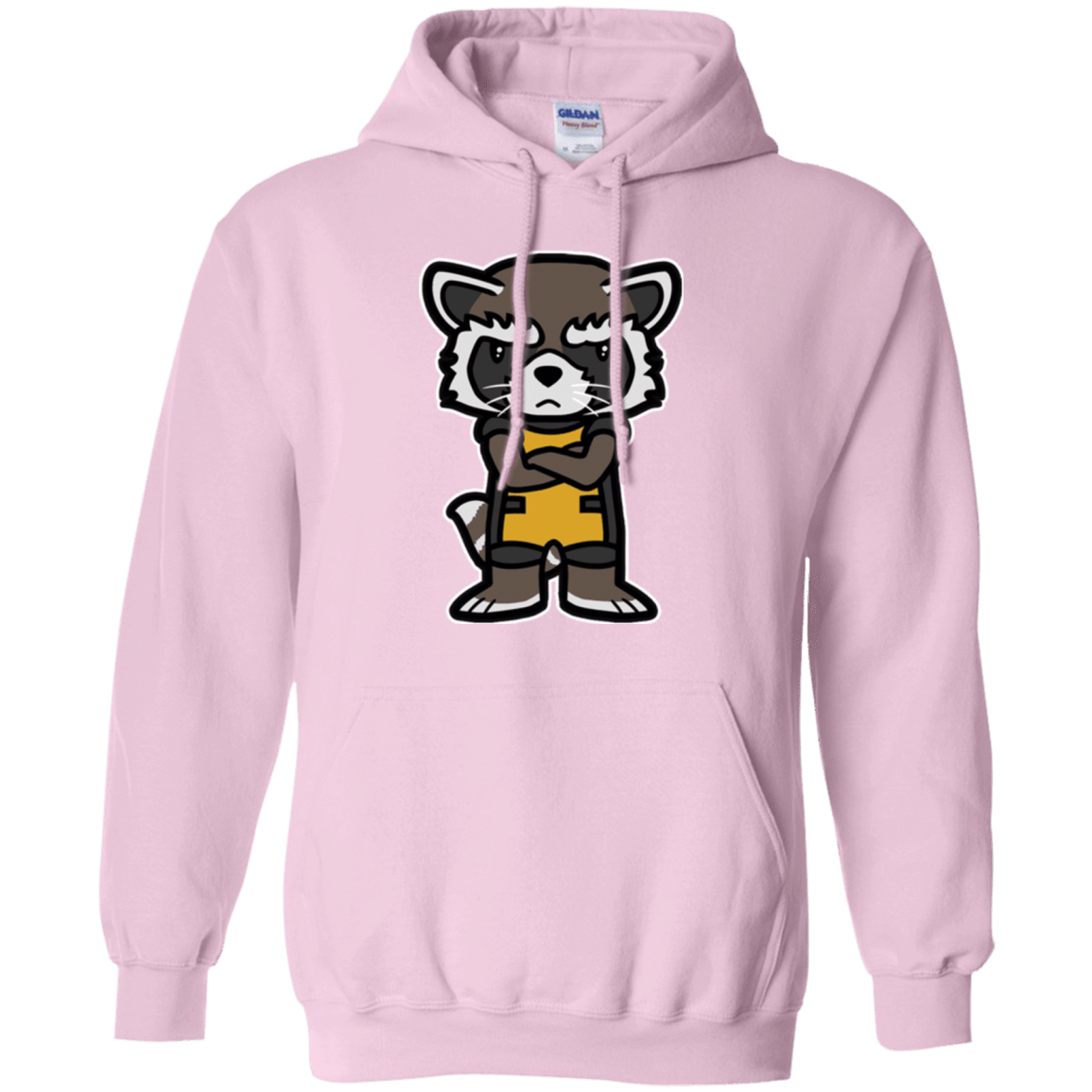 Sweatshirts Light Pink / Small Angry Racoon Pullover Hoodie