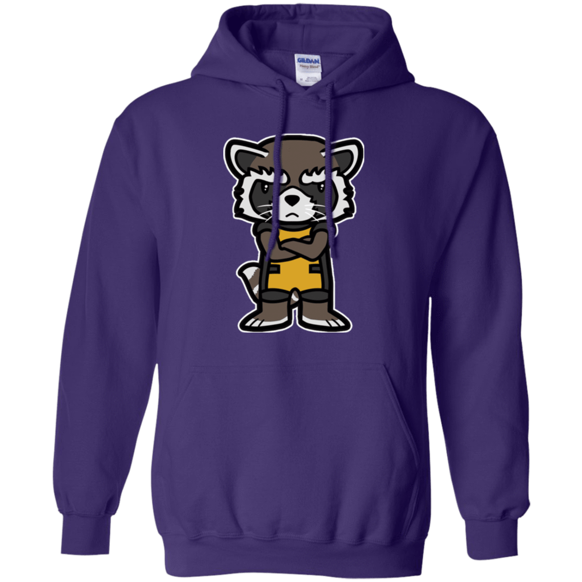 Sweatshirts Purple / Small Angry Racoon Pullover Hoodie