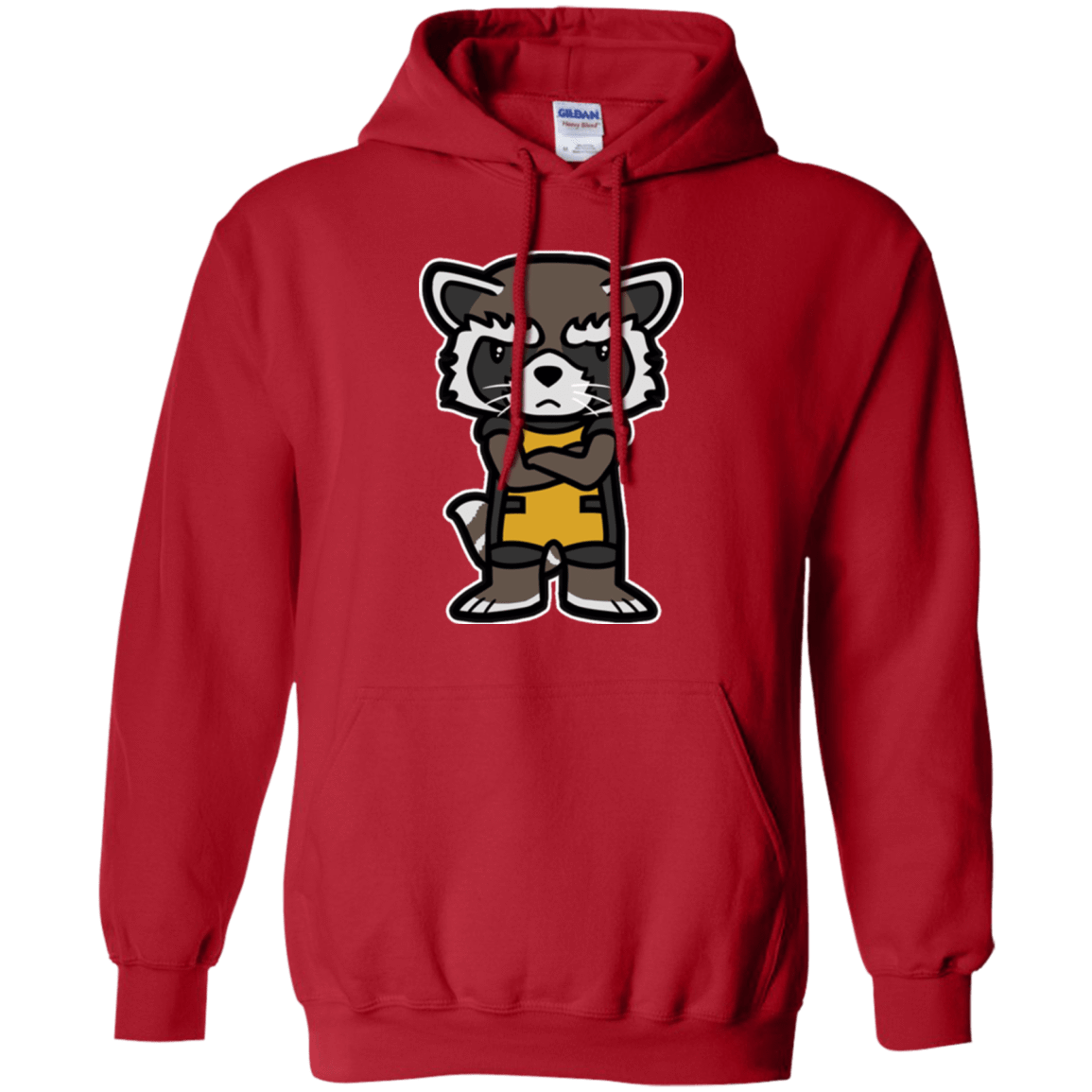 Sweatshirts Red / Small Angry Racoon Pullover Hoodie