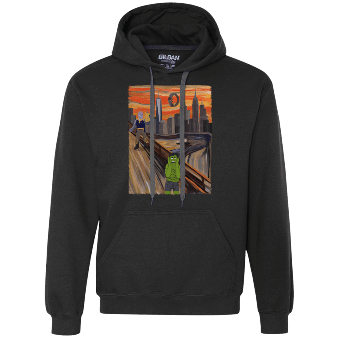 Sweatshirts Black / S Angry Scream Premium Fleece Hoodie