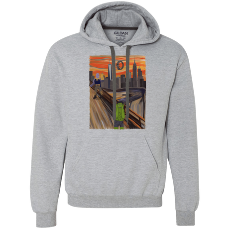 Sweatshirts Sport Grey / S Angry Scream Premium Fleece Hoodie