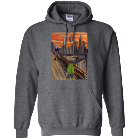 Sweatshirts Dark Heather / S Angry Scream Pullover Hoodie