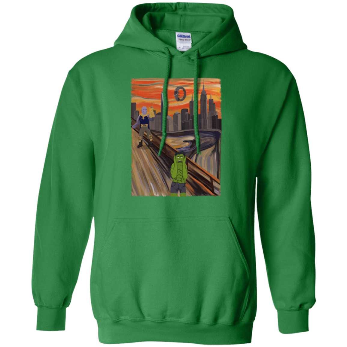 Sweatshirts Irish Green / S Angry Scream Pullover Hoodie