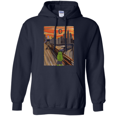 Sweatshirts Navy / S Angry Scream Pullover Hoodie