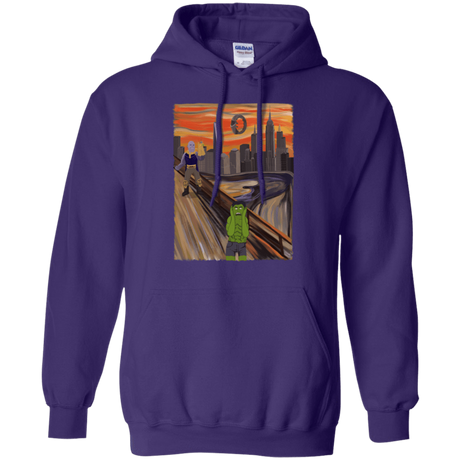 Sweatshirts Purple / S Angry Scream Pullover Hoodie