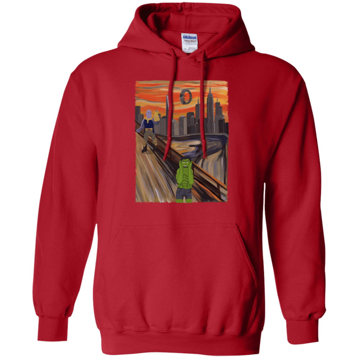 Sweatshirts Red / S Angry Scream Pullover Hoodie
