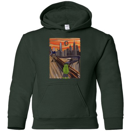 Sweatshirts Forest Green / YS Angry Scream Youth Hoodie