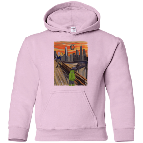 Sweatshirts Light Pink / YS Angry Scream Youth Hoodie