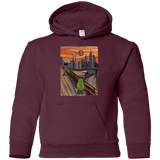 Sweatshirts Maroon / YS Angry Scream Youth Hoodie