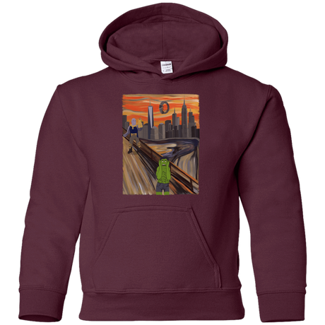 Sweatshirts Maroon / YS Angry Scream Youth Hoodie