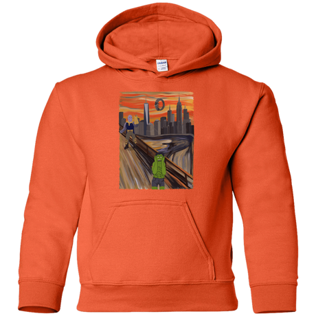Sweatshirts Orange / YS Angry Scream Youth Hoodie